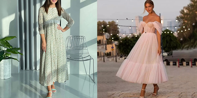 plus size drop waist dress with sleeves Plus Size Ruffle Sleeve Tiered A-Line Swing Summer Knee Length Midi Dr –  TheLovely.com main image 1