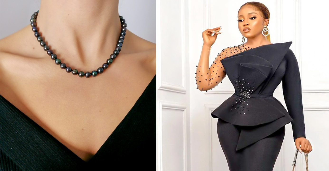 Formal Jewellery To Wear With Black Dress Earrings For Black Saree