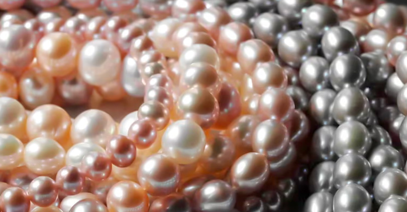 pearl necklaces and bracelets