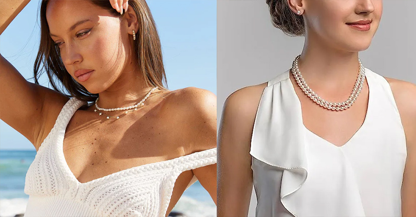 layered pearl necklace