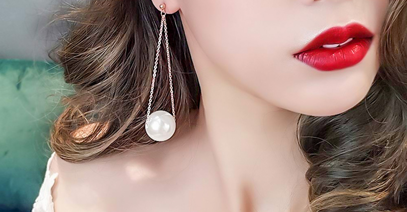 pearl drop earrings