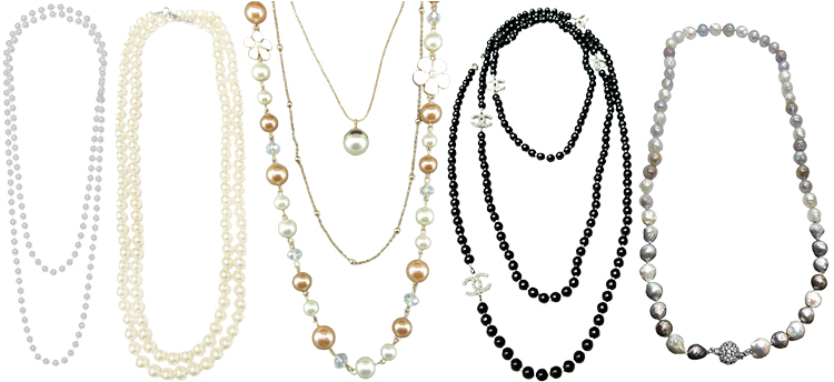 long pearl necklaces